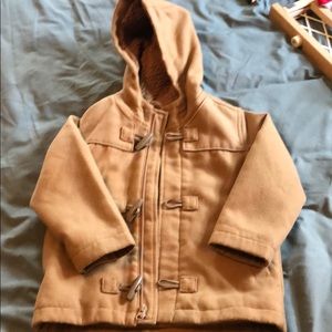 Boys fleece lined pea coat